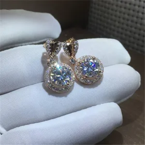 Dangling Round Earrings