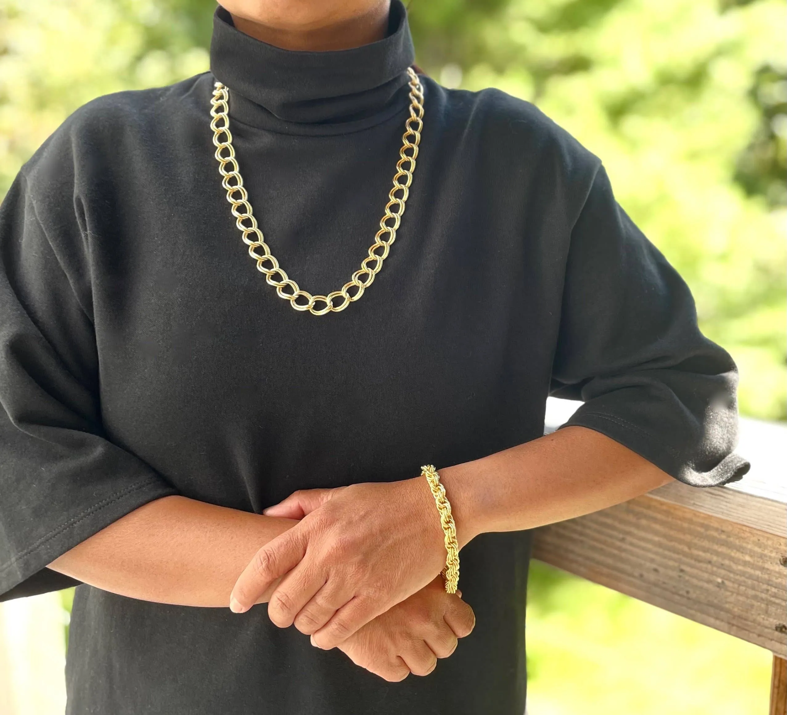 David Aubrey Jewelry - DORB18 Rope Gold Chain Bracelet