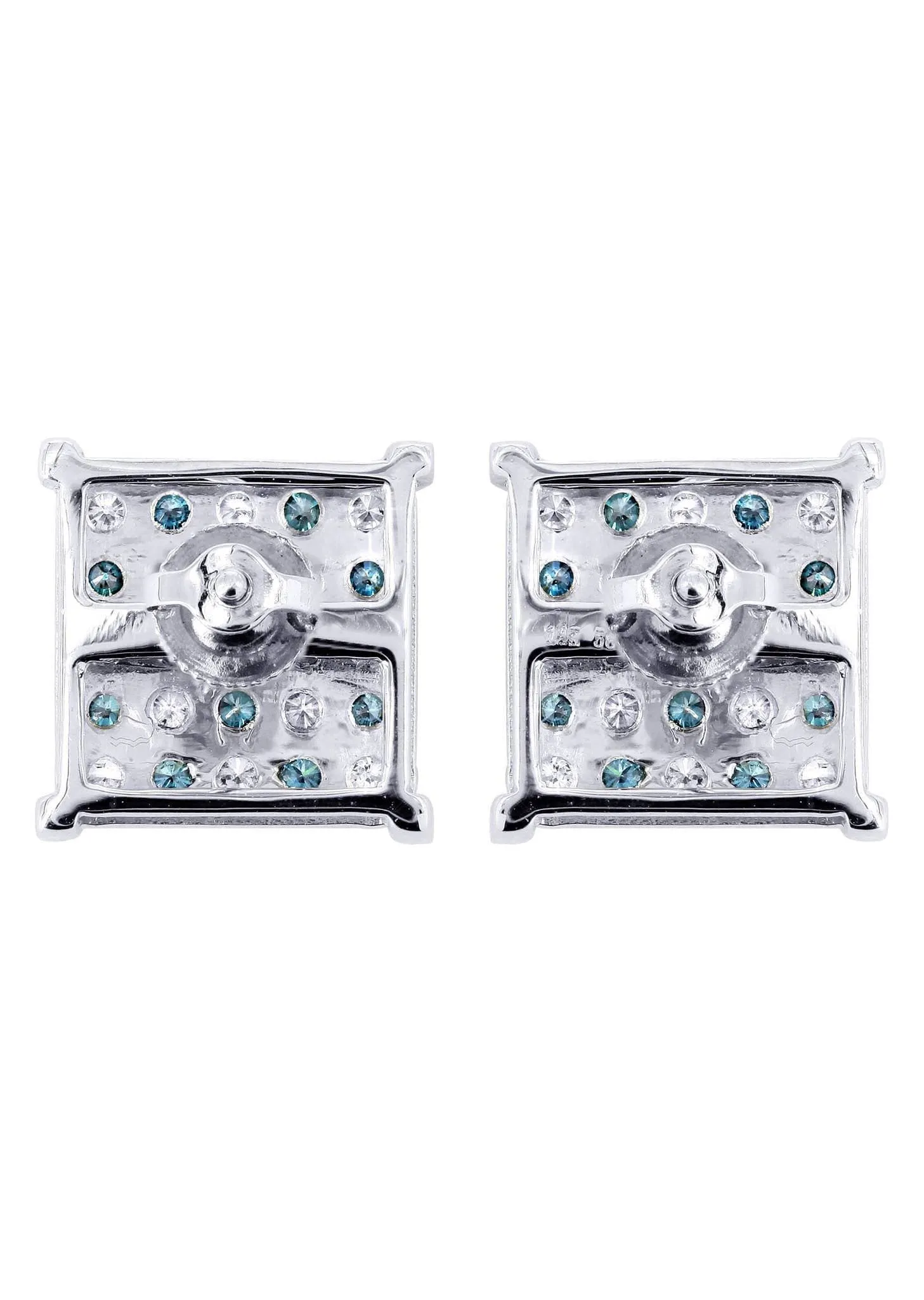 Diamond Earrings For Men | 0.67 Carats 14K White Gold