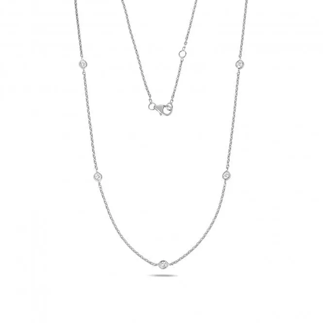 Diamond Jewellery 9ct White Gold Diamond Necklace ND103W