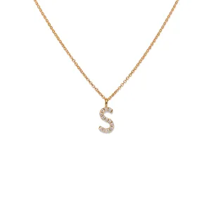 Diamond Letter Necklace