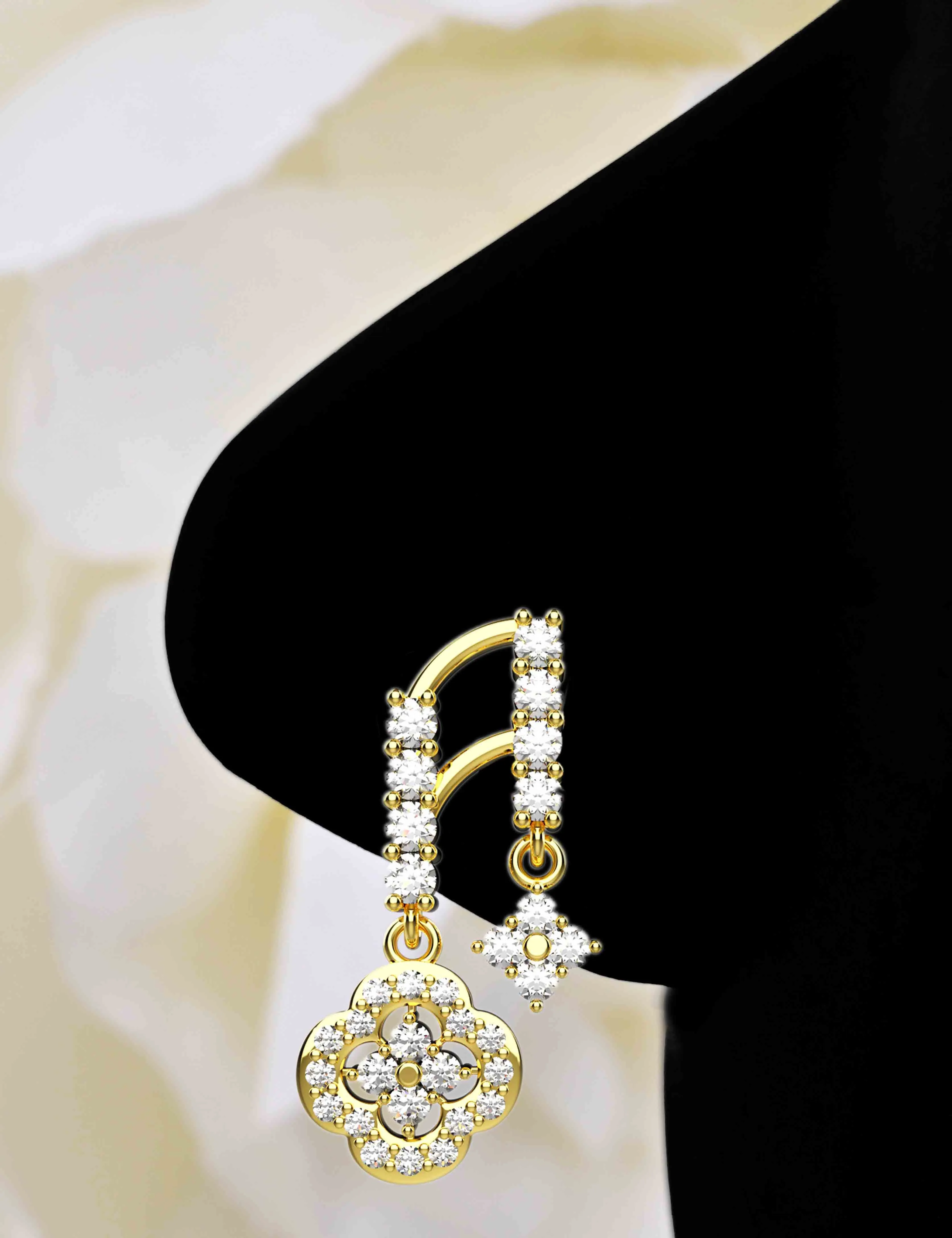 Diamond Nose Ring & Gold Nose Stud – Nose Piercing Jewelry