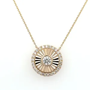 Diamond Sunburst Necklace