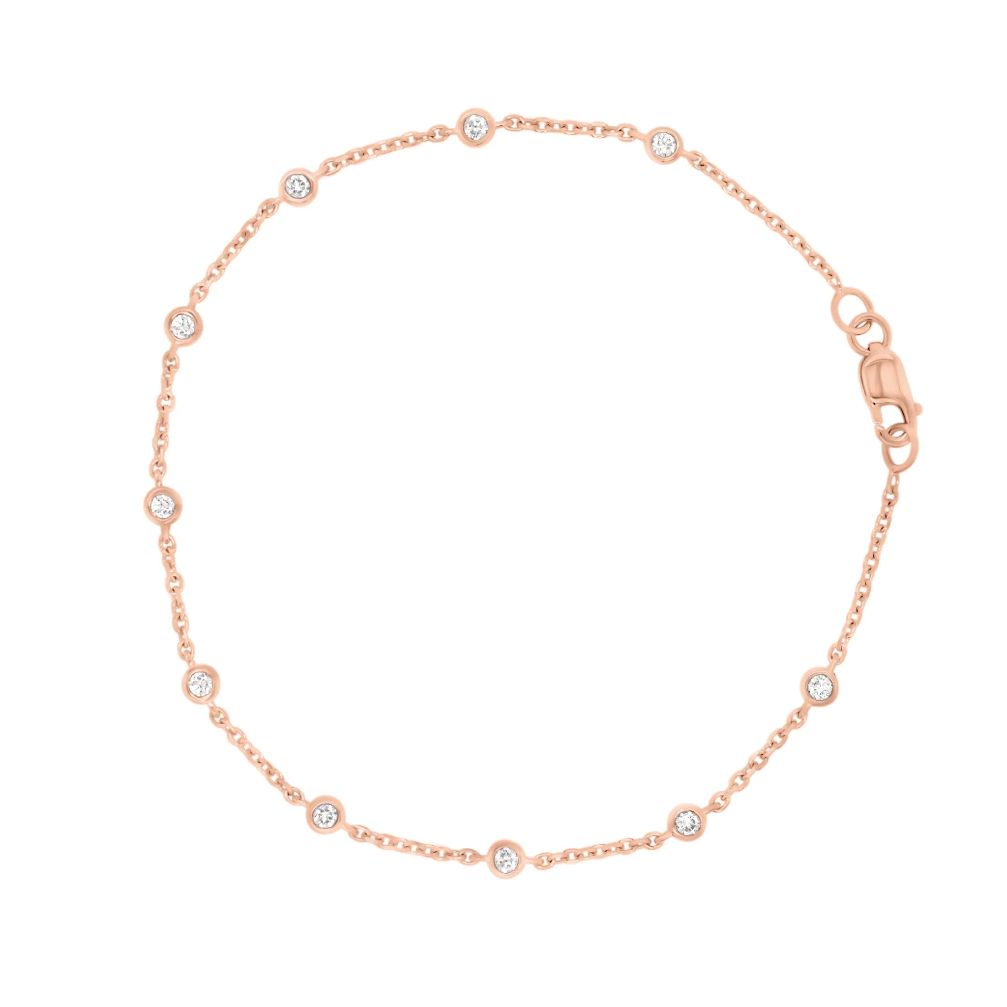 Diamonds by the Yard 10-Stone Bracelet