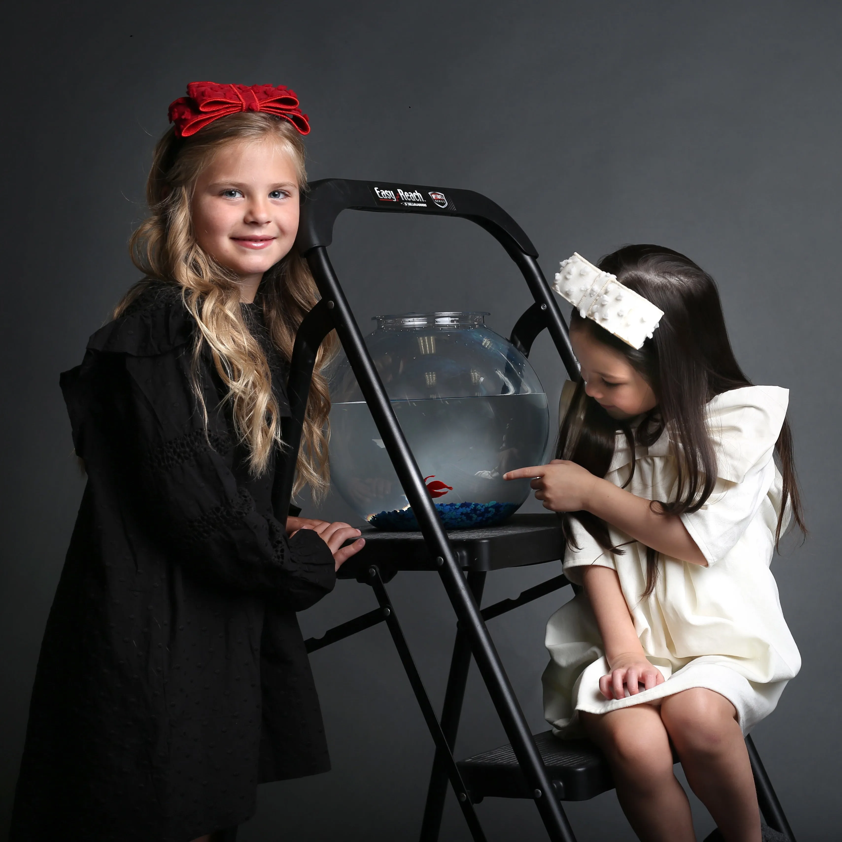Dotted Wool Bow Headband