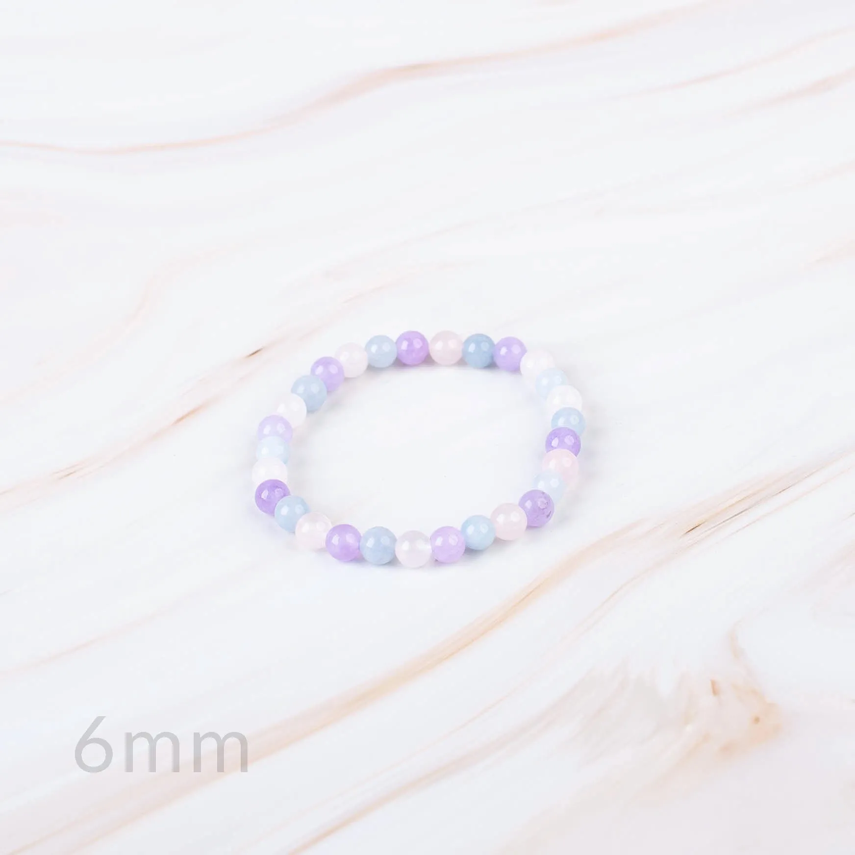 Dream Trio Amethyst Beaded Bracelet