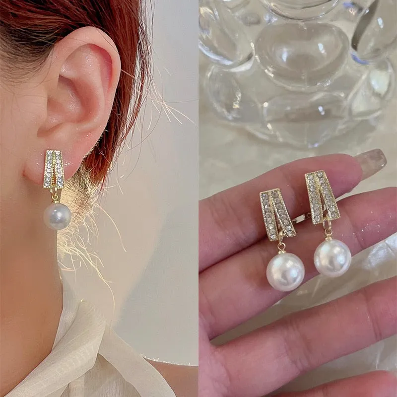 Earrings with Clips Without Holes Korean Style Ear Rings for Women Luxury Women Jewellery 2022 Fake Ear Piercing Trend Gift 2022