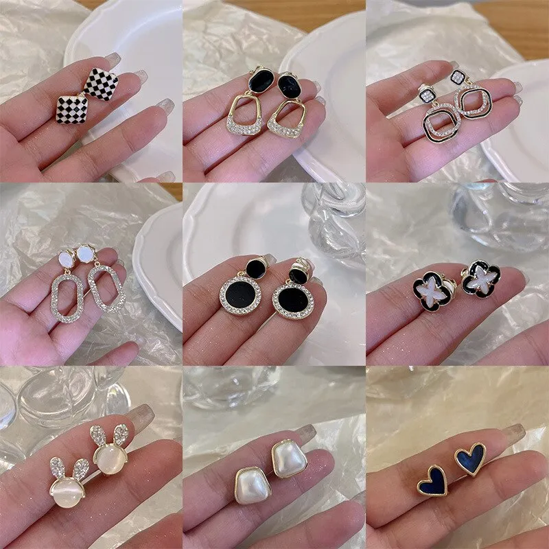 Earrings with Clips Without Holes Korean Style Ear Rings for Women Luxury Women Jewellery 2022 Fake Ear Piercing Trend Gift 2022