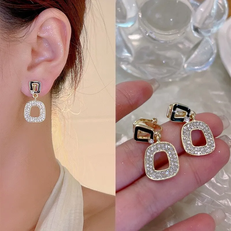 Earrings with Clips Without Holes Korean Style Ear Rings for Women Luxury Women Jewellery 2022 Fake Ear Piercing Trend Gift 2022