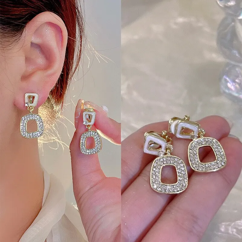 Earrings with Clips Without Holes Korean Style Ear Rings for Women Luxury Women Jewellery 2022 Fake Ear Piercing Trend Gift 2022