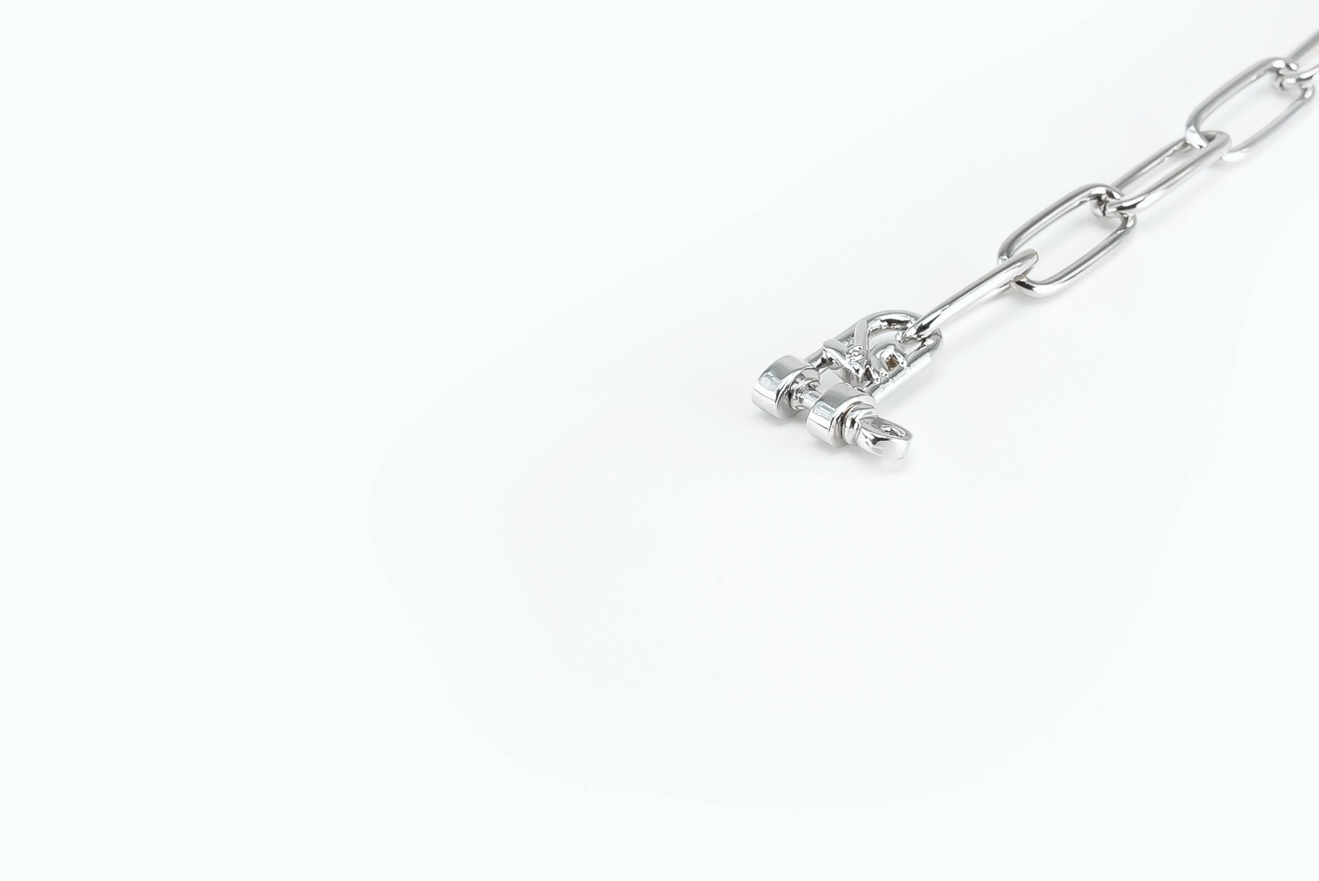 Electro Signature Chain Bracelet Silver Violet