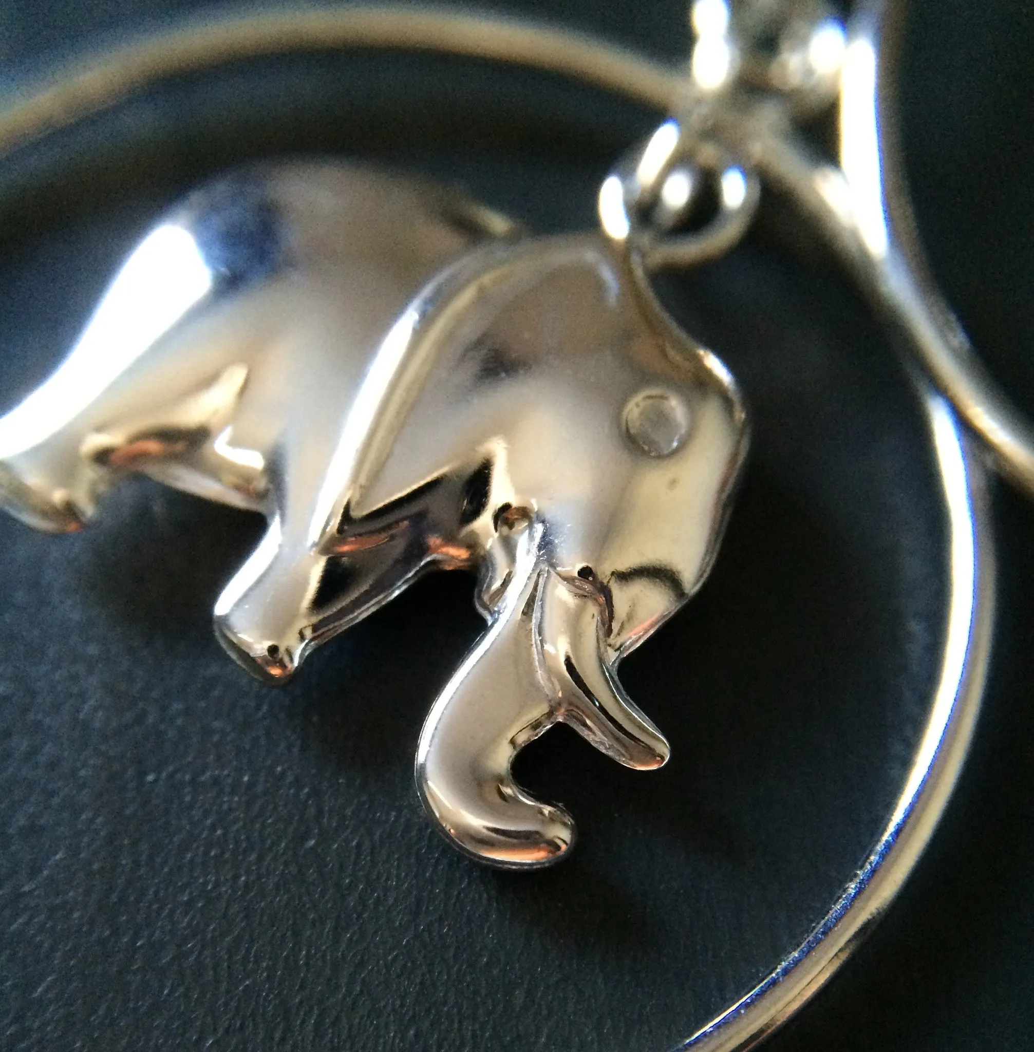 Elephant Hoop Earrings