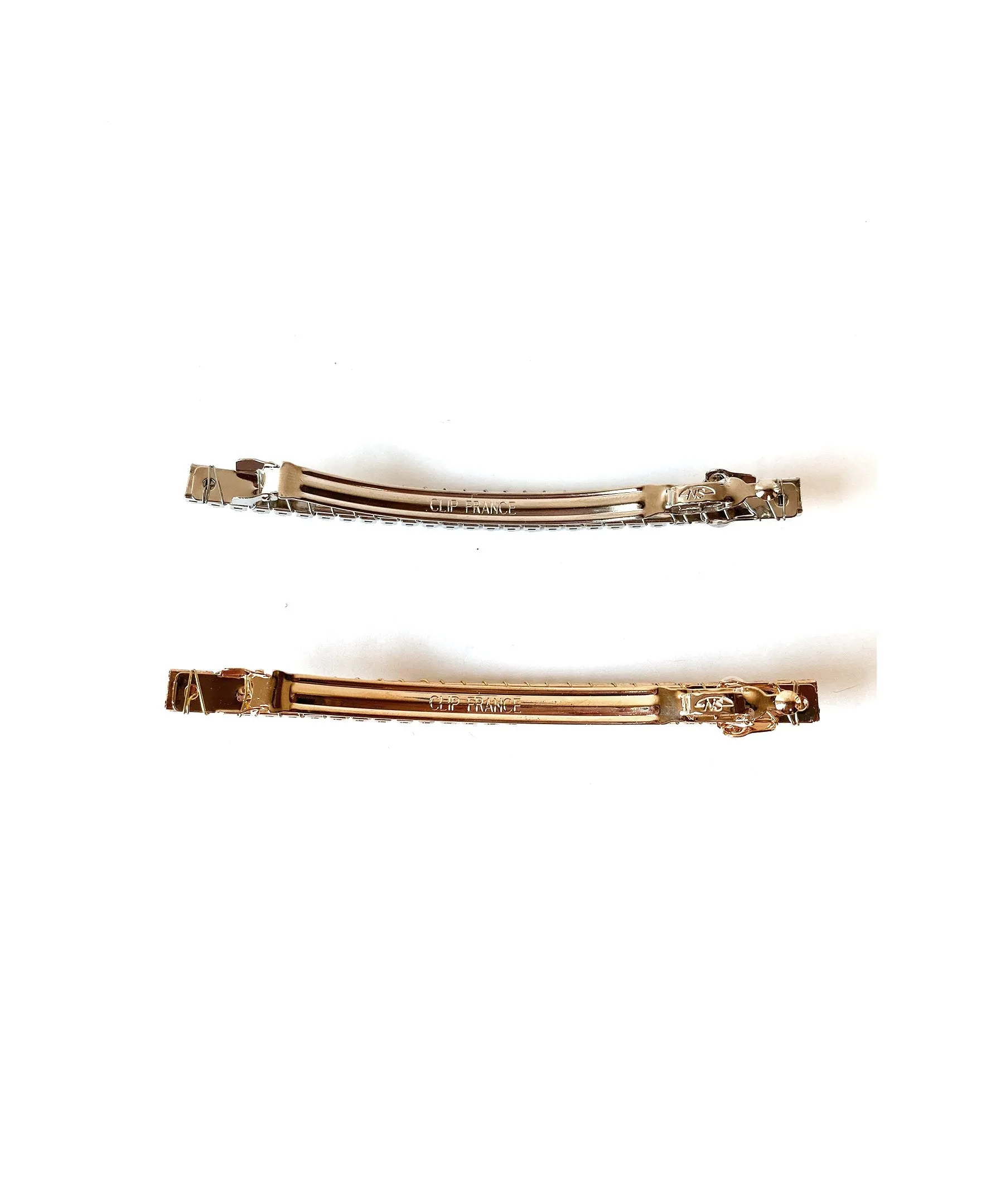 Extra-Long Emerald Cut Rhinestone Barrette