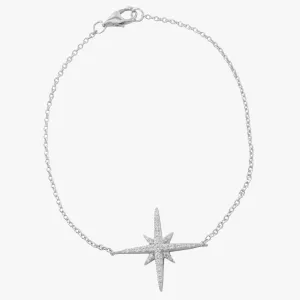 Follow that Star Sterling Silver and Pavé Bracelet