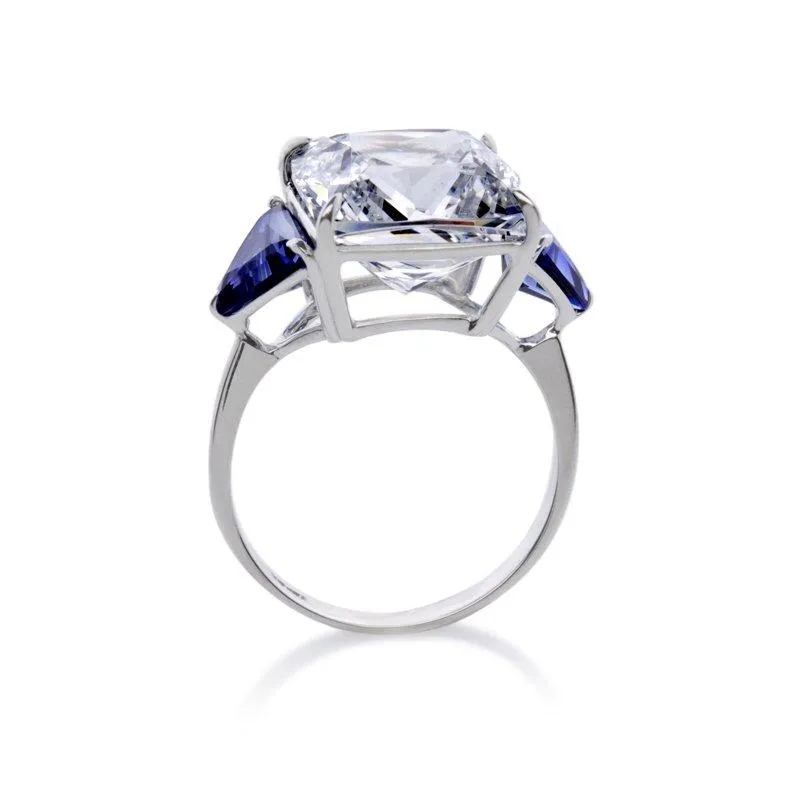 Gemma Sapphire Cocktail 9K White Gold