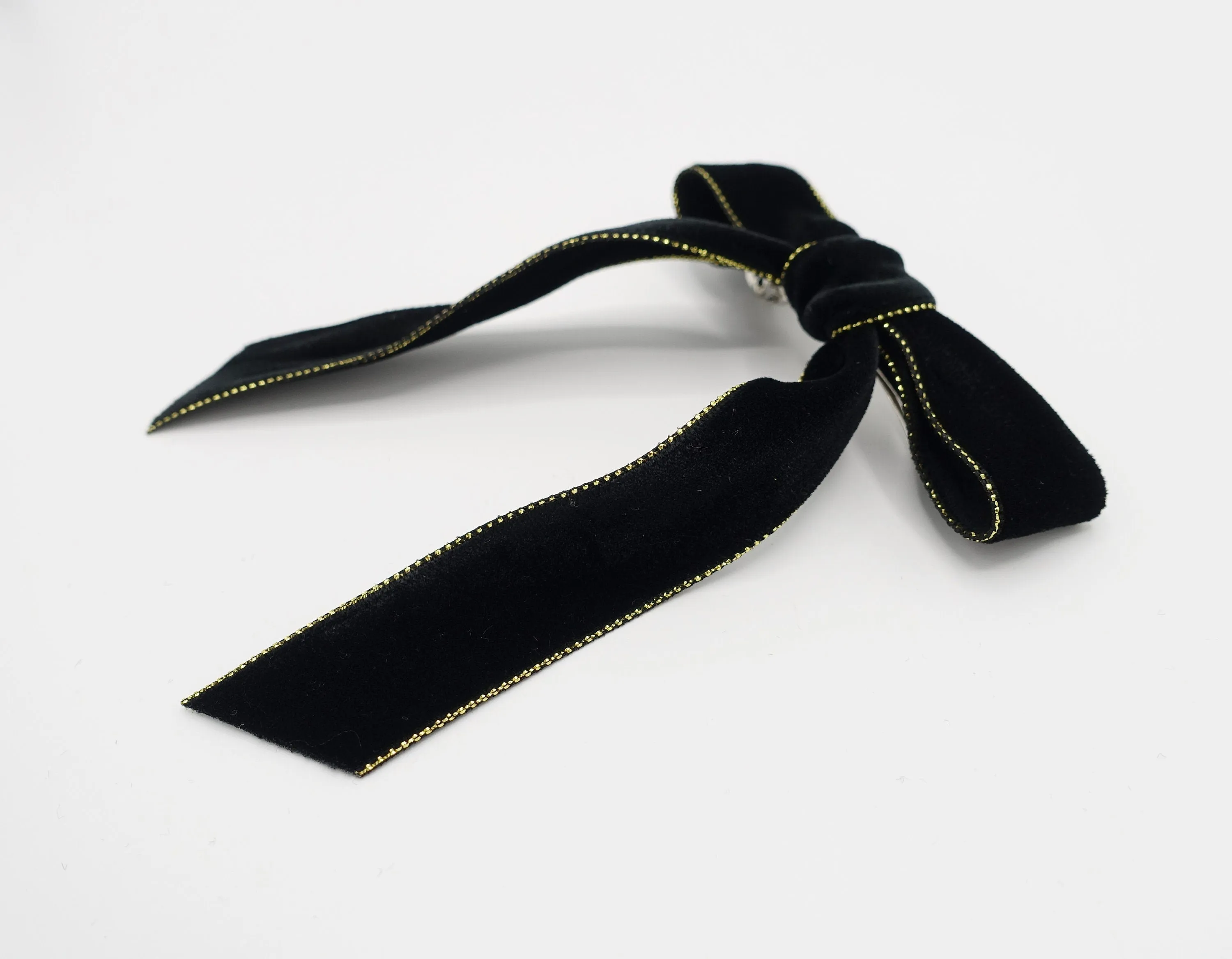 glittering edge velvet hair bow  VS-202704