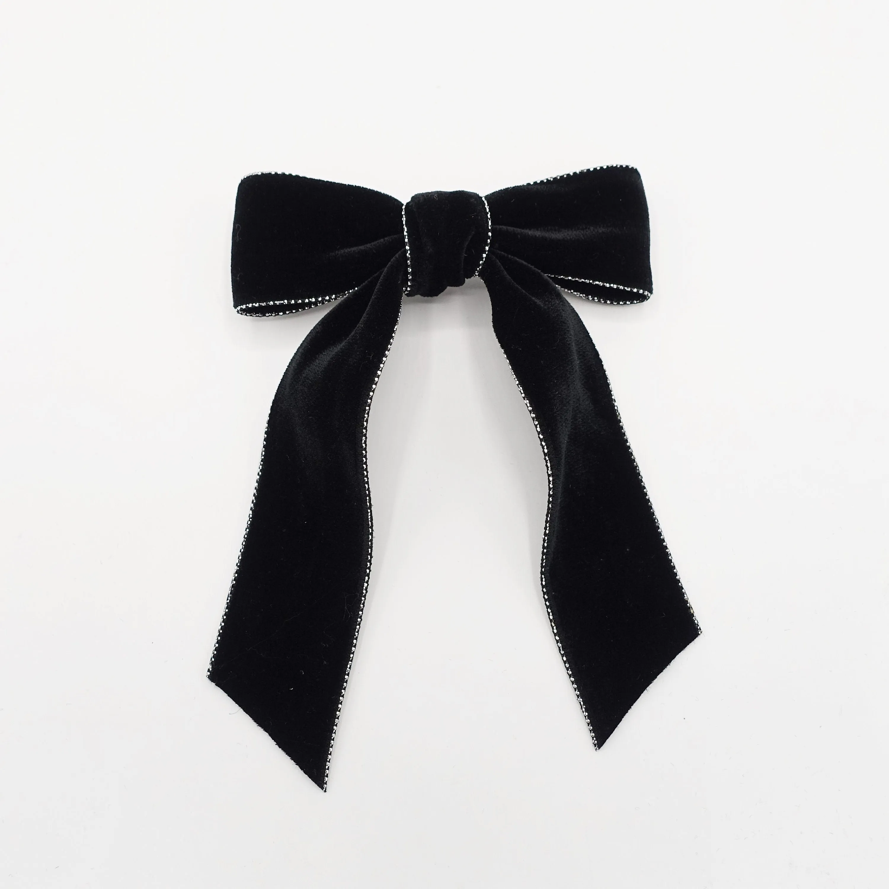 glittering edge velvet hair bow  VS-202704