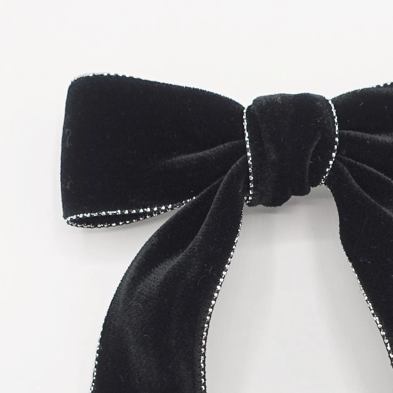 glittering edge velvet hair bow  VS-202704
