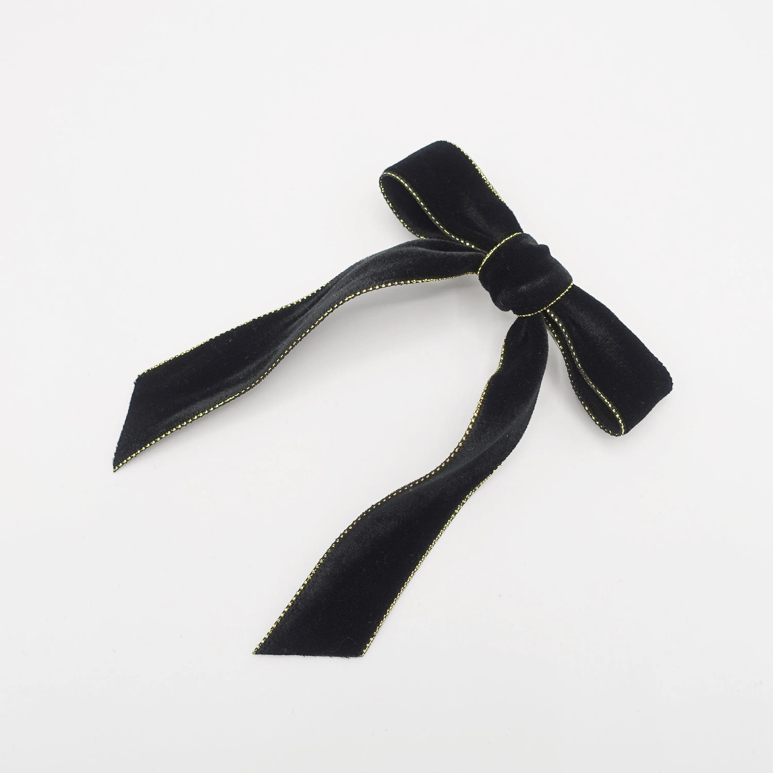 glittering edge velvet hair bow  VS-202704