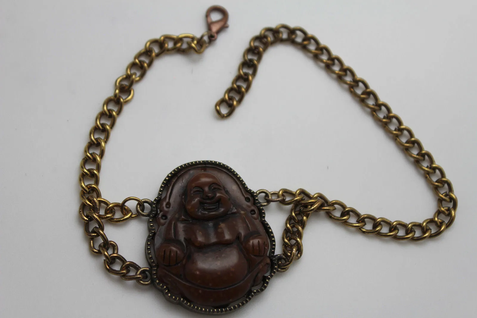 Gold Metal Boot Chain Bracelet Fat Buddha India Anklet Bohemian Shoe Charm Women