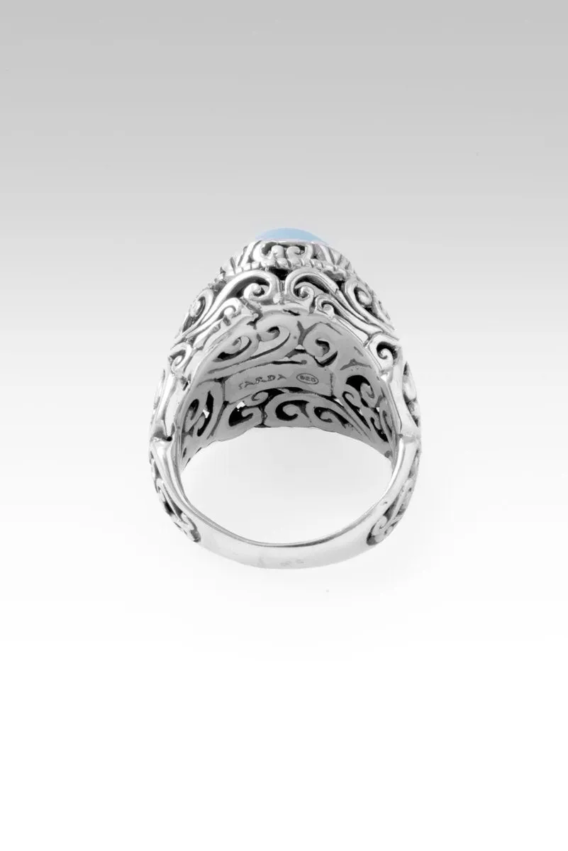 Great is Faithfulness Ring™ in Aquamarine