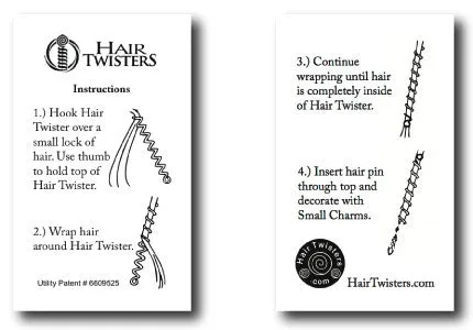 Hair Twister Gun Black - 2" Mini Hair Wrap