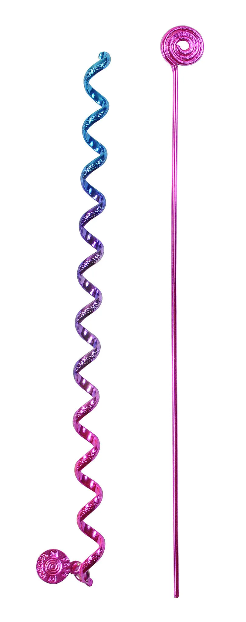 Hair Twister Pink Rainbow - 6" Mini Hair Wrap