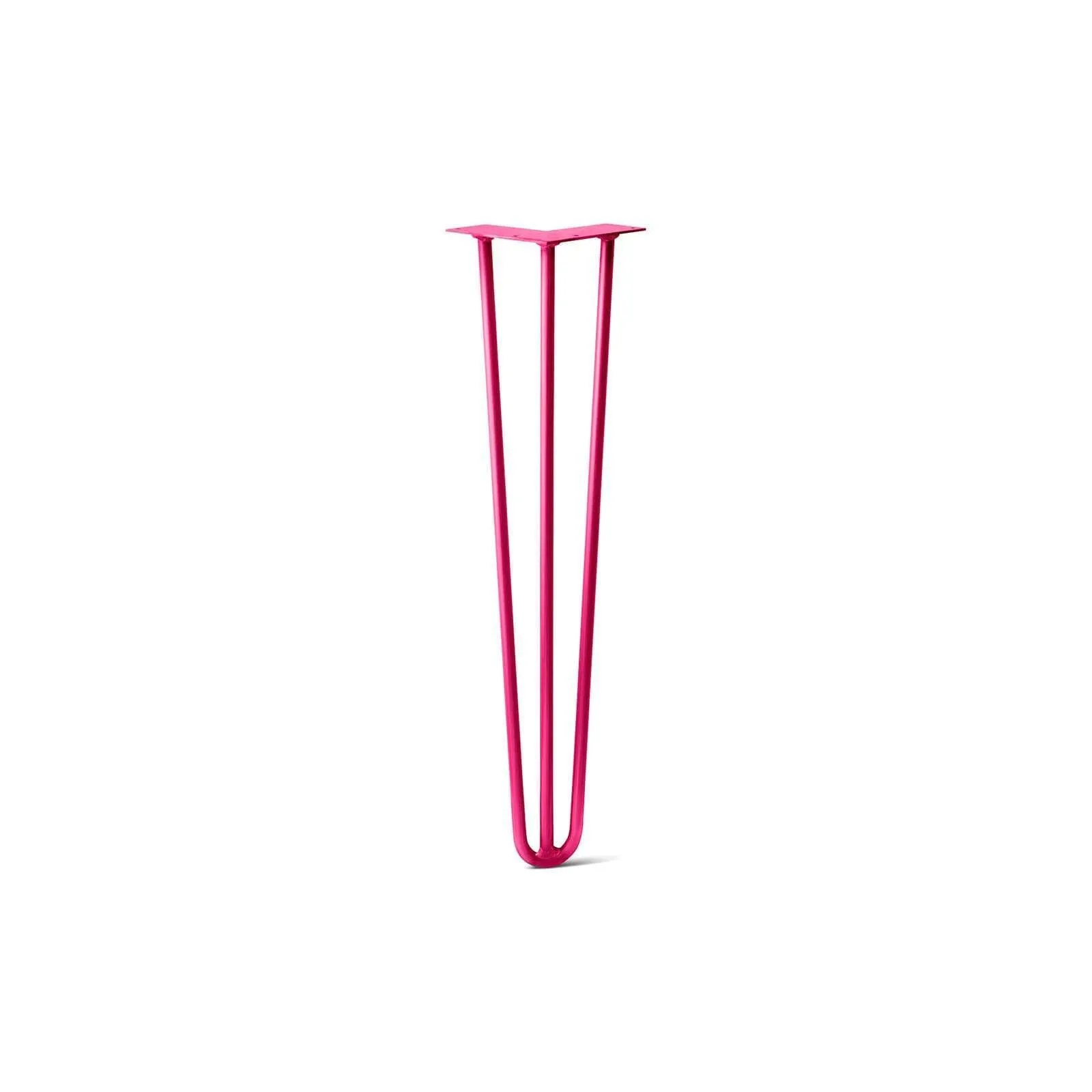 Hairpin Leg (Sold Separately), 3-Rod Design - Fuchsia Powder Coated Finish