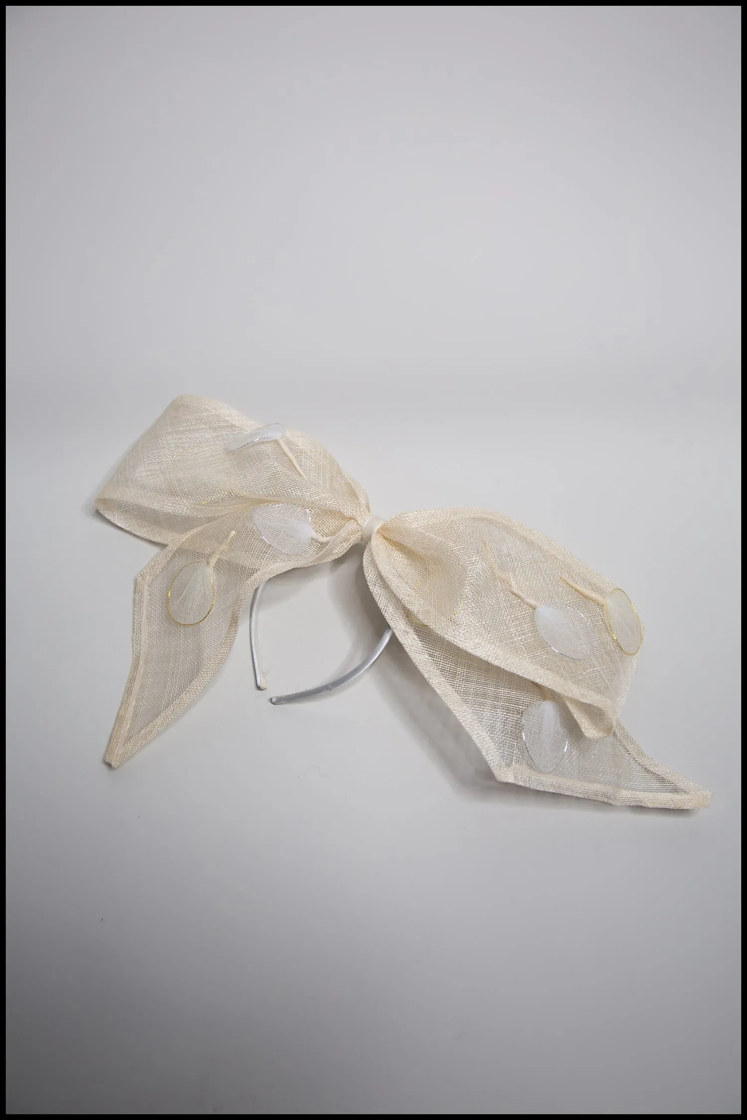 Hat - Large Sinamay Bow Fascinator