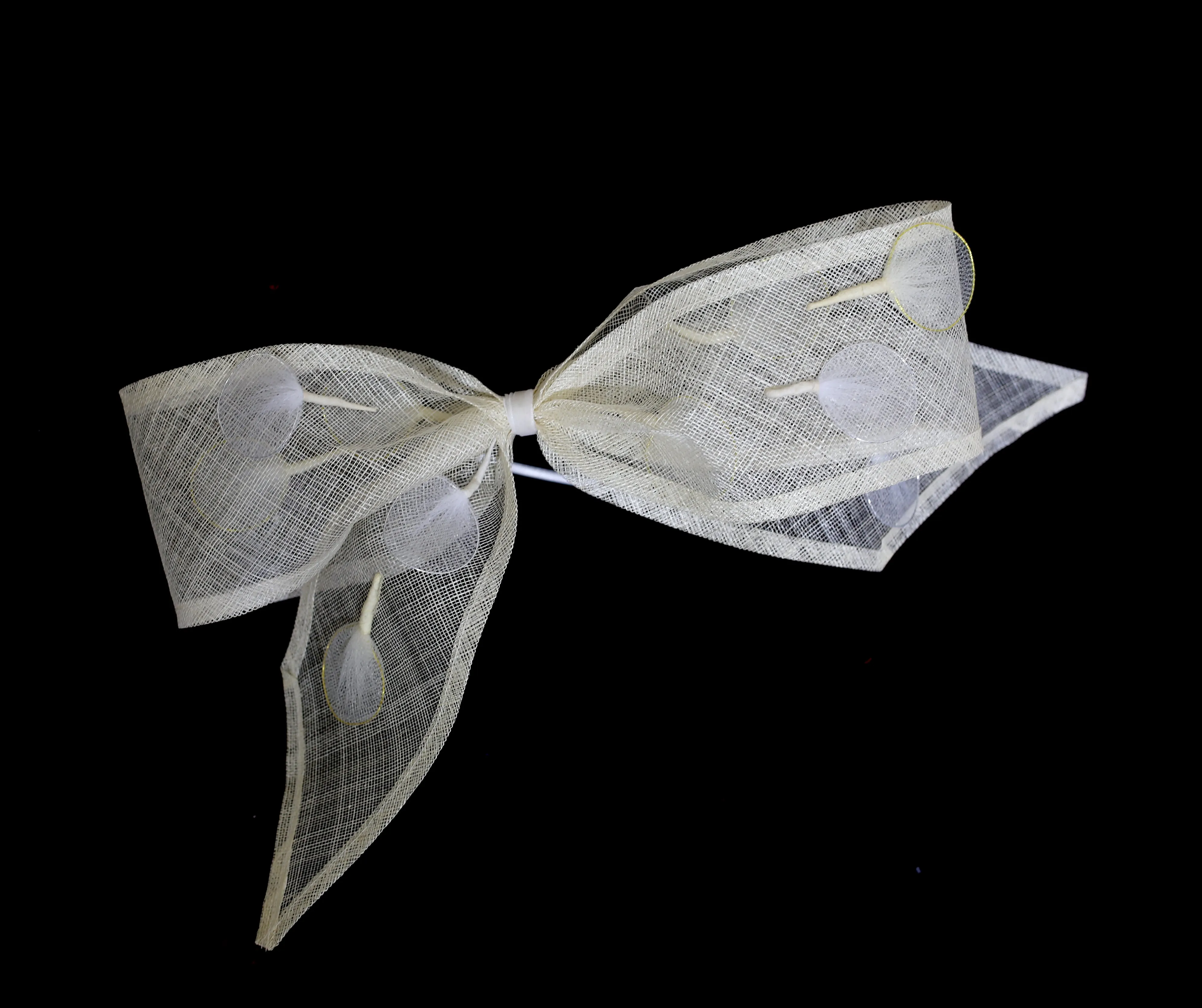 Hat - Large Sinamay Bow Fascinator