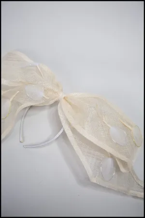 Hat - Large Sinamay Bow Fascinator