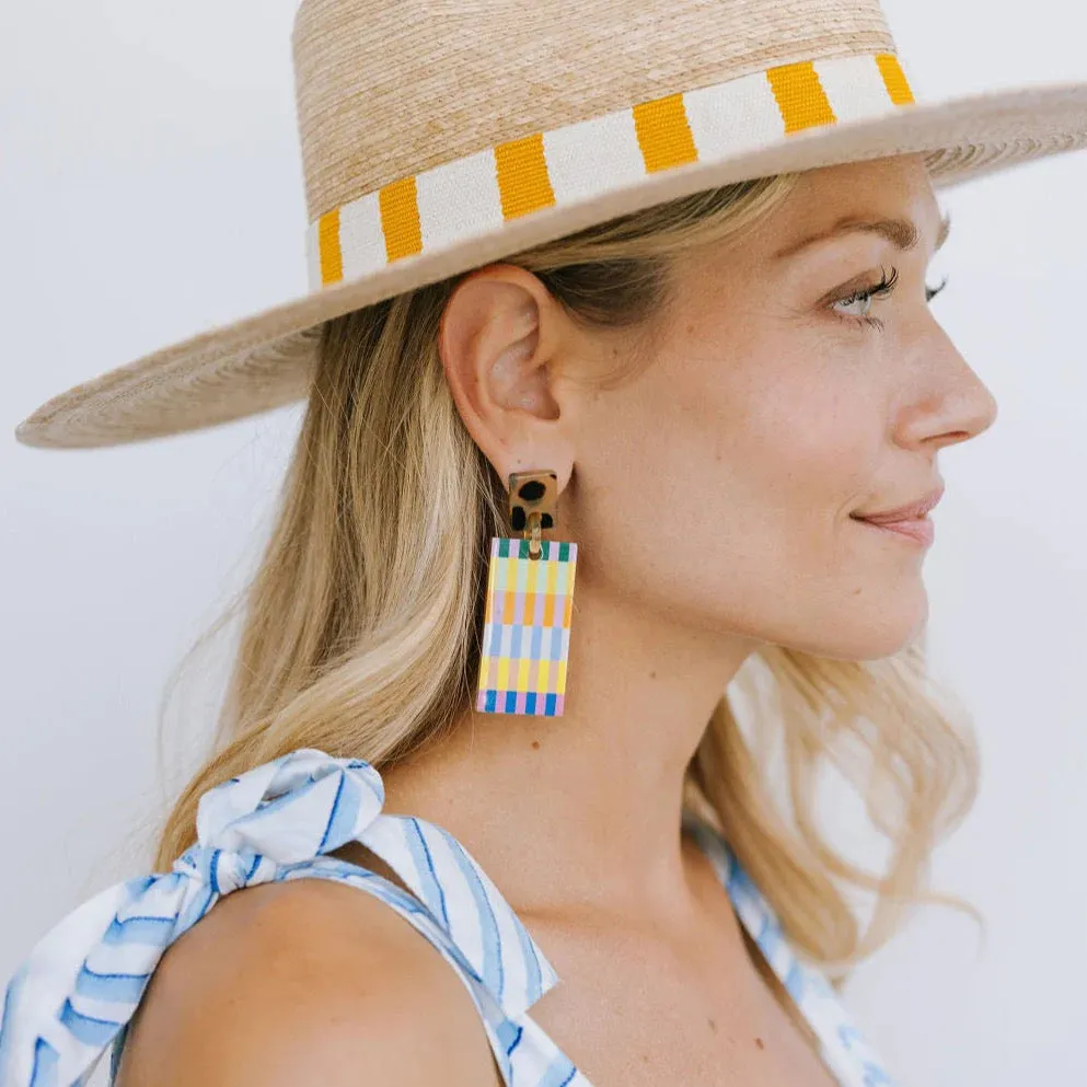 Hazel Stripe Cabana Earrings