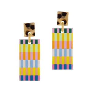 Hazel Stripe Cabana Earrings