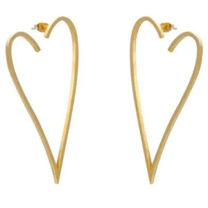 Heart Hoop Earrings