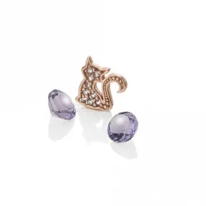 Hot Diamonds Anais Rose Gold Plated Sterling Silver Cat Charm AC068