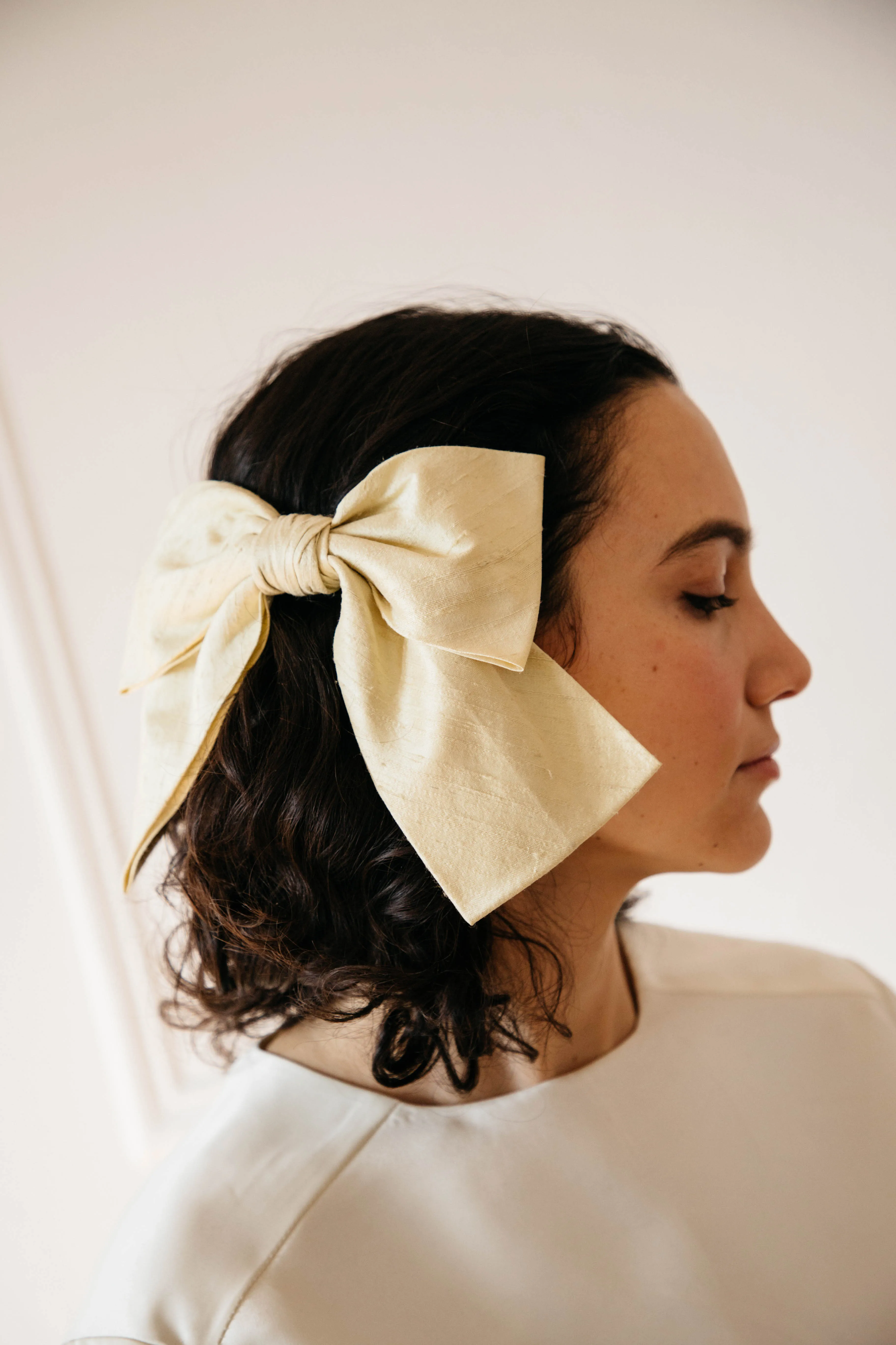 Kitka Hair Bow - Butter