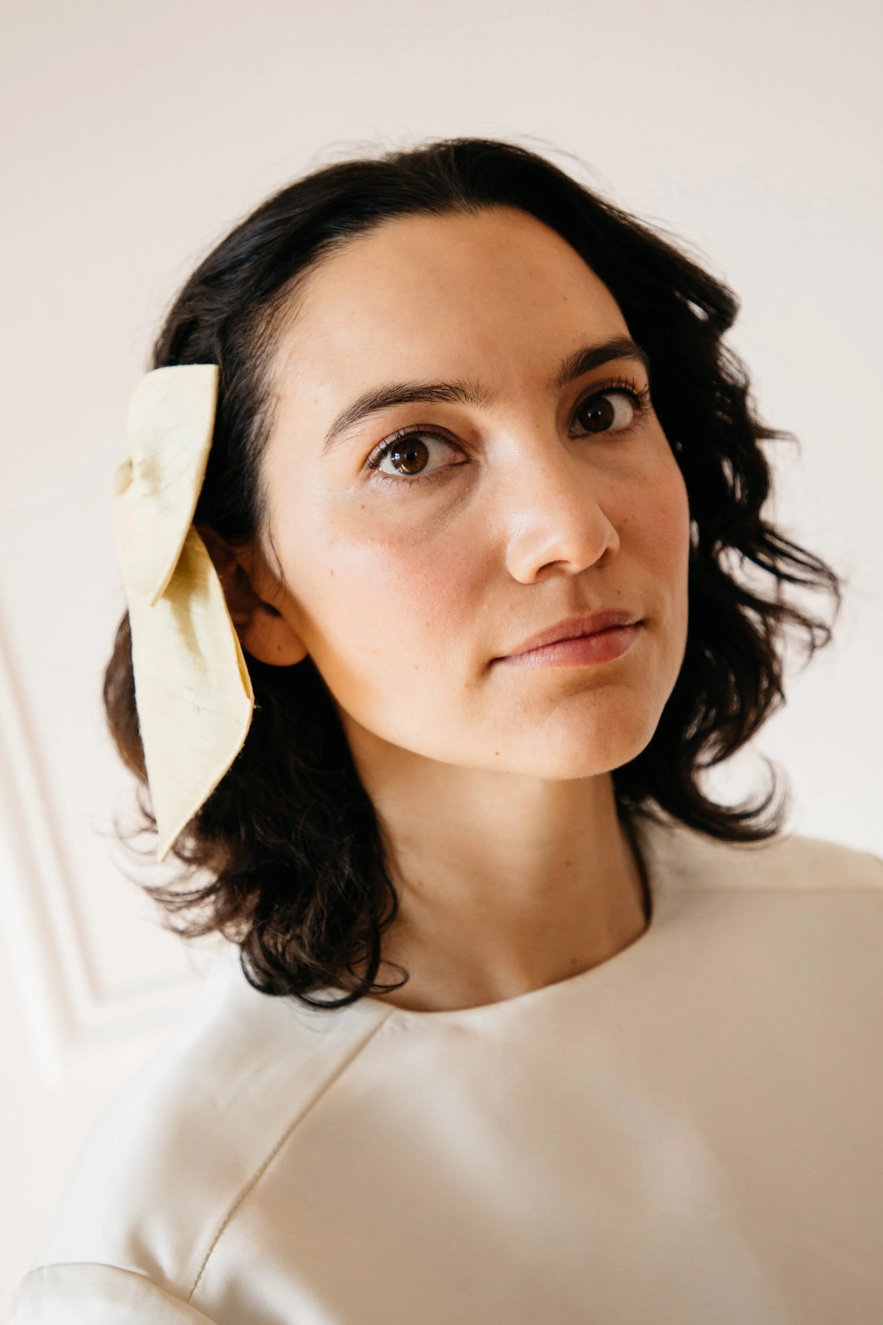 Kitka Hair Bow - Butter