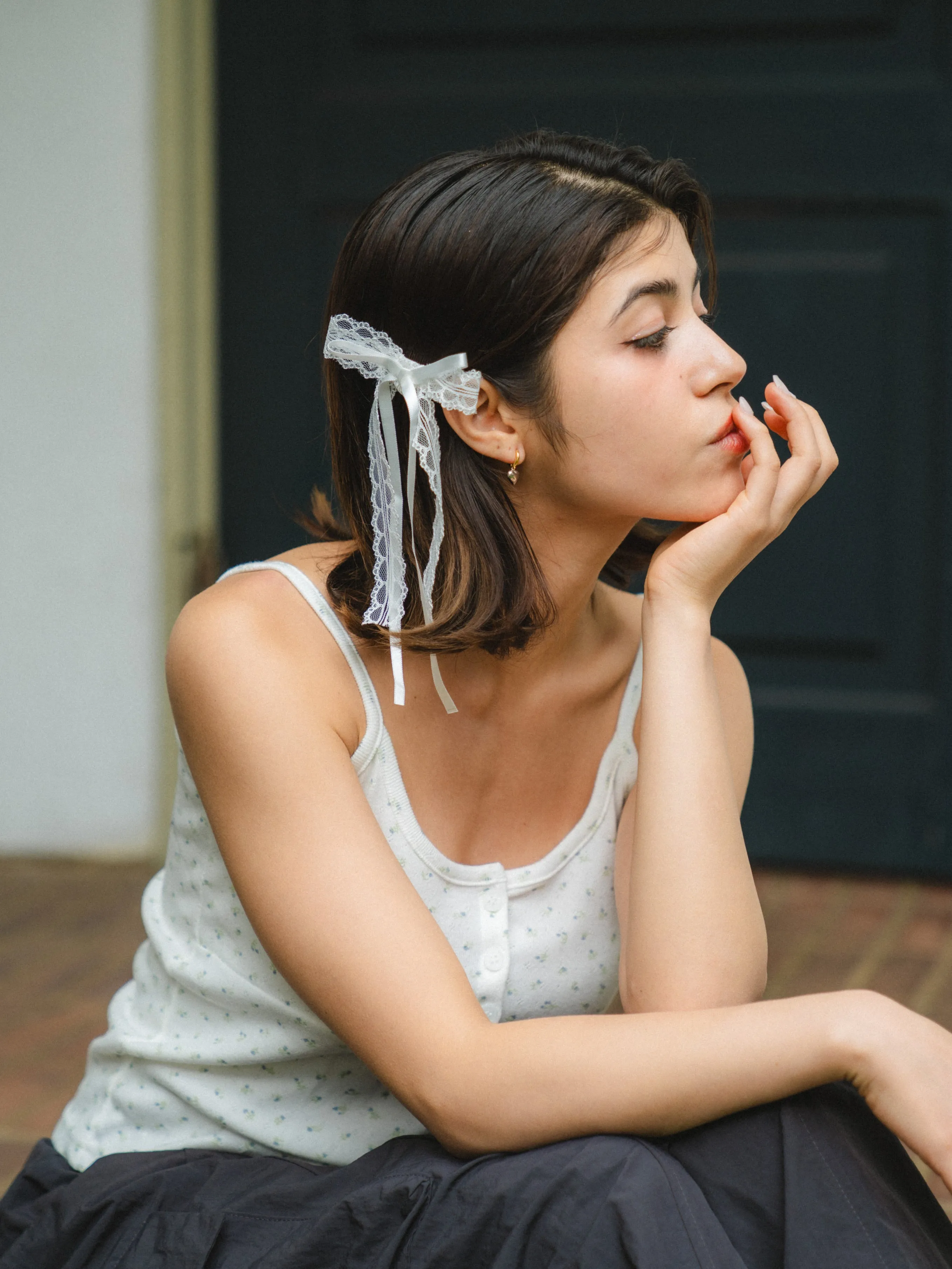 Lace Ribbon Barrette