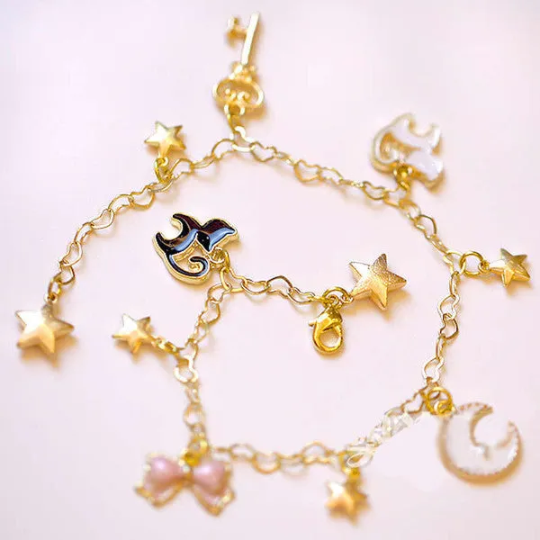 Luna Cat Chain Bracelet Hand Catenary