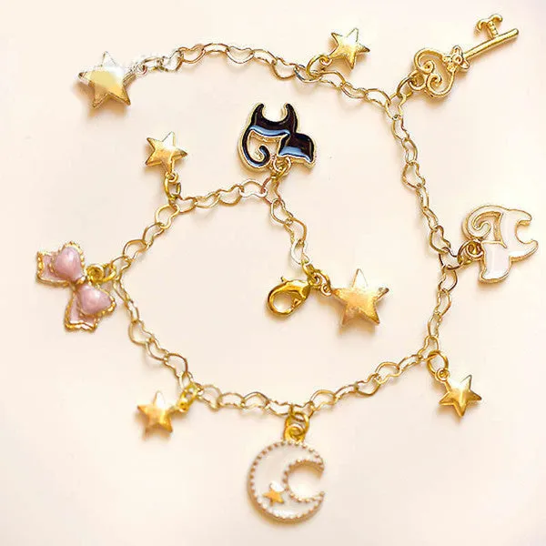 Luna Cat Chain Bracelet Hand Catenary