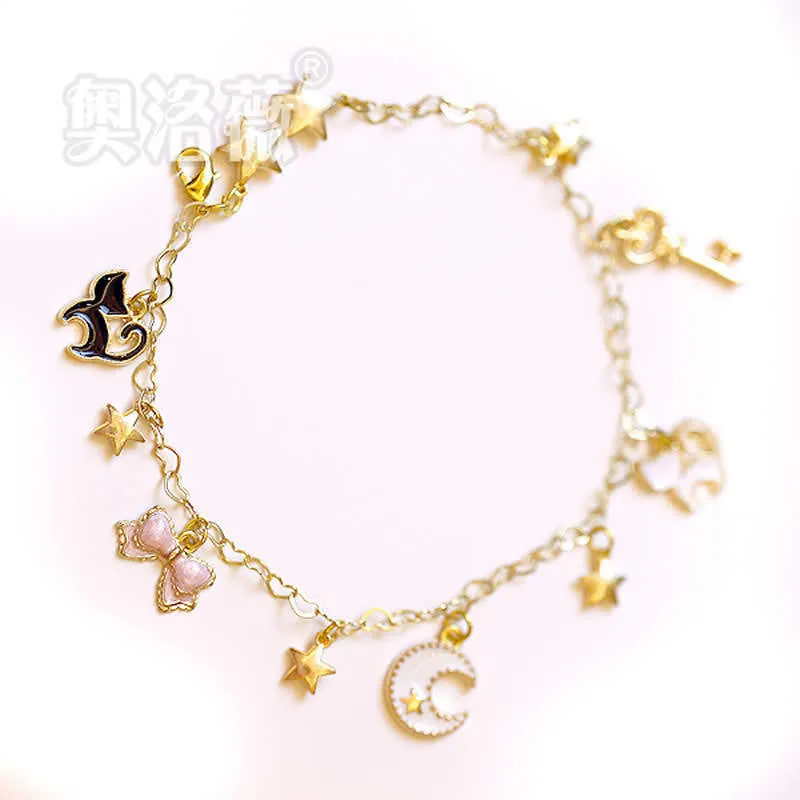 Luna Cat Chain Bracelet Hand Catenary