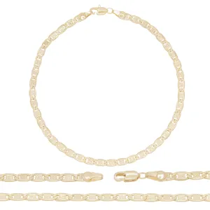 Mariner Chain Anklet 14K Gold Filled 2.7 mm Jewelry Women 9.5"