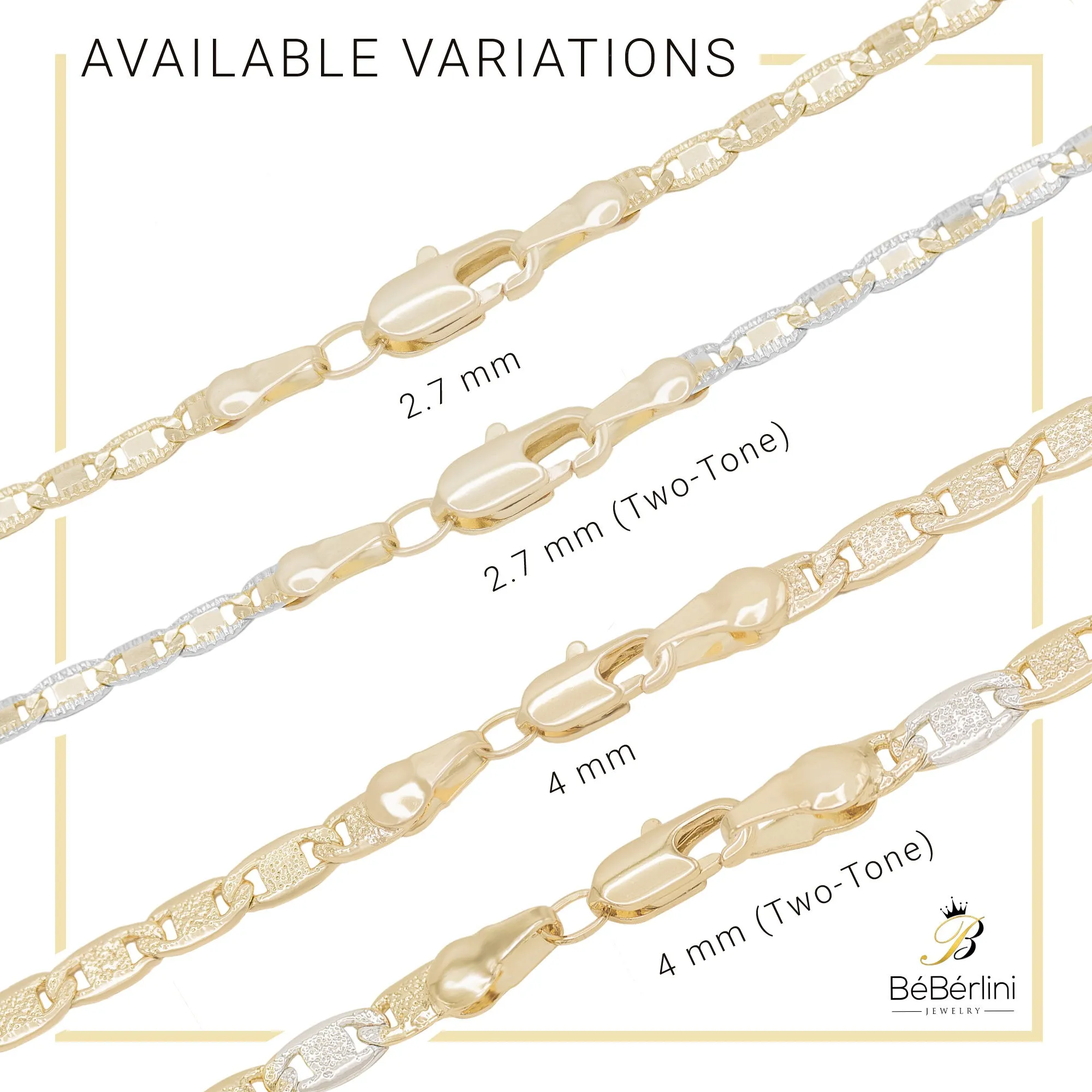 Mariner Chain Anklet 14K Gold Filled 2.7 mm Jewelry Women 9.5"