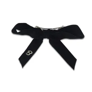 Monogram Bow French Barrette