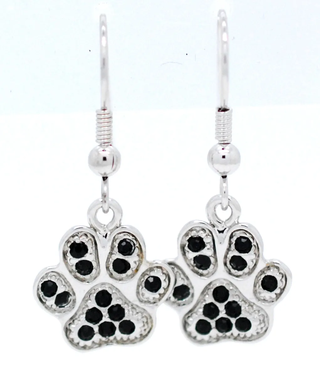 Paw Print Earrings - DANGLE