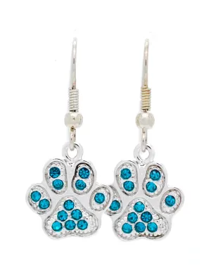 Paw Print Earrings - DANGLE