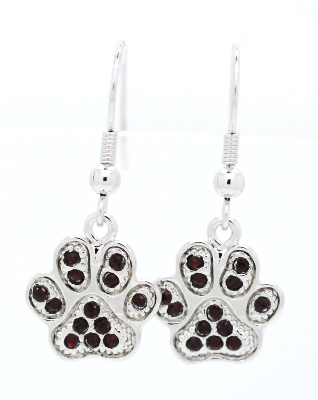 Paw Print Earrings - DANGLE
