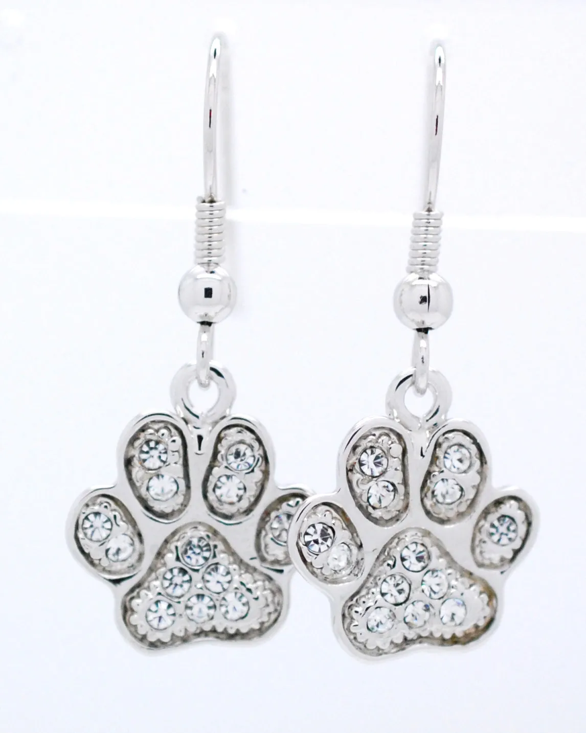 Paw Print Earrings - DANGLE
