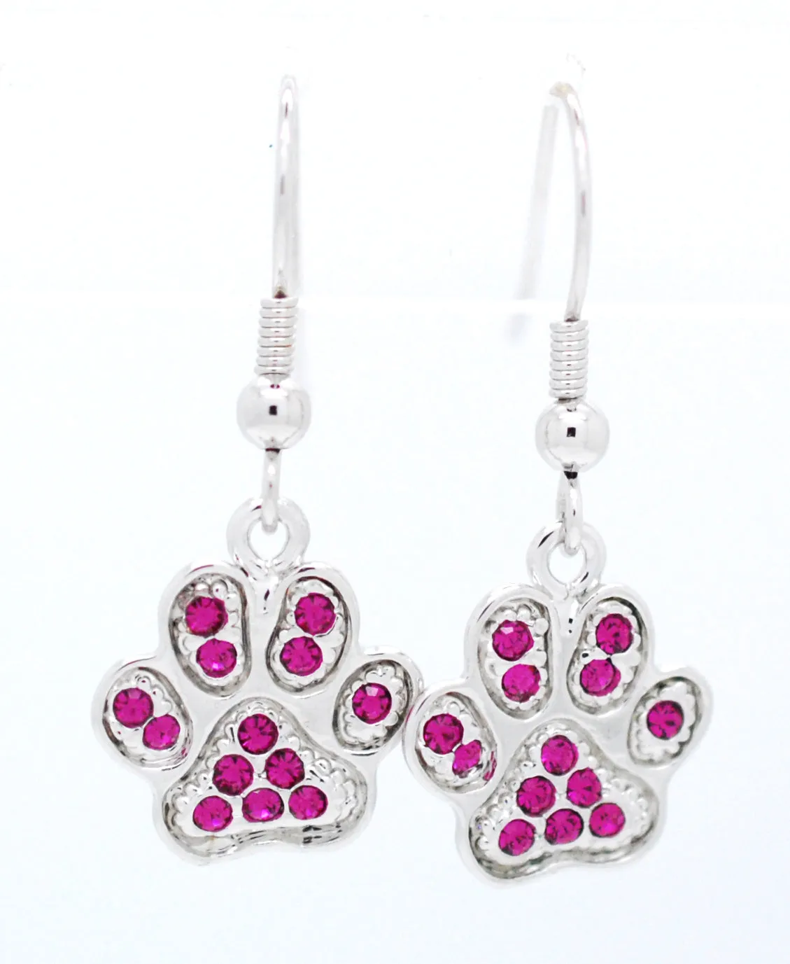 Paw Print Earrings - DANGLE