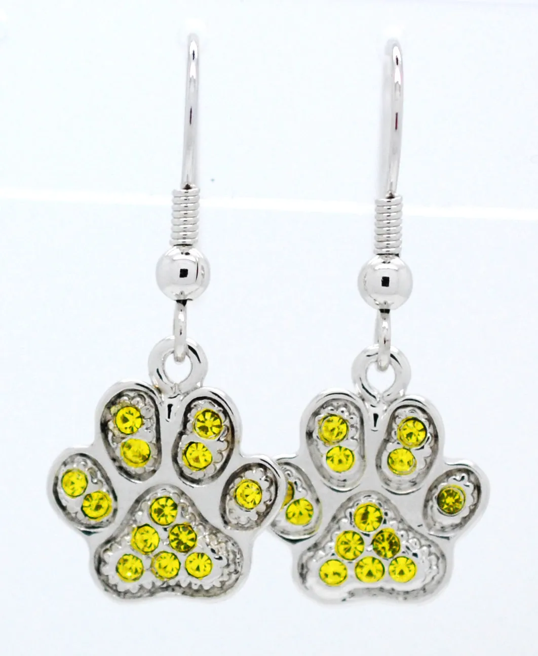 Paw Print Earrings - DANGLE